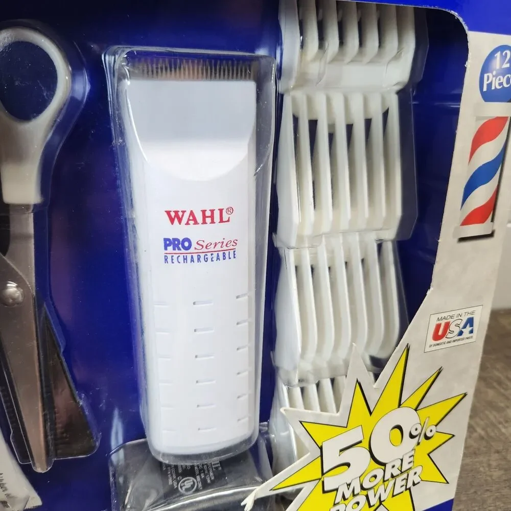 Wahl Pro Series Hair Cutting 12 Pc Kit 9550-501 NEW Rechargable Cordless White